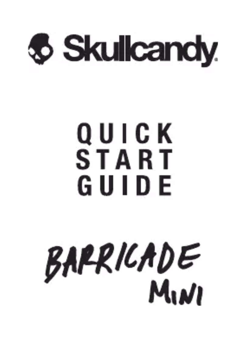 Page n°1 - Manuel utilisateur Skullcandy Barricade Mini
