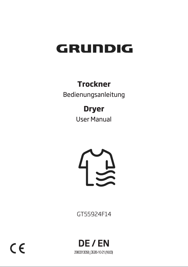 Image de la première page du manuel de l'appareil GT55924F14