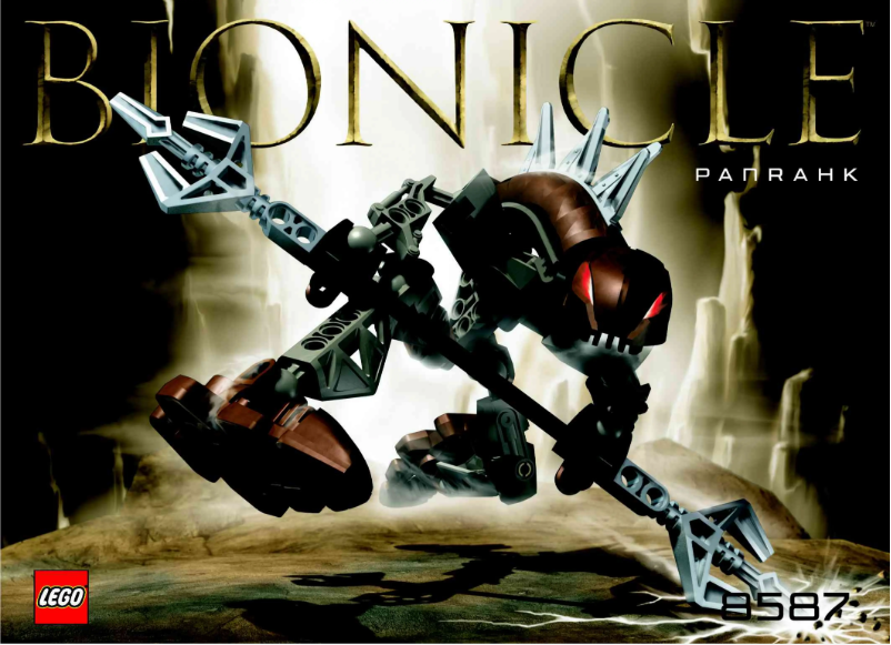 Page 1 de la notice Manuel utilisateur Lego Bionicle 8587