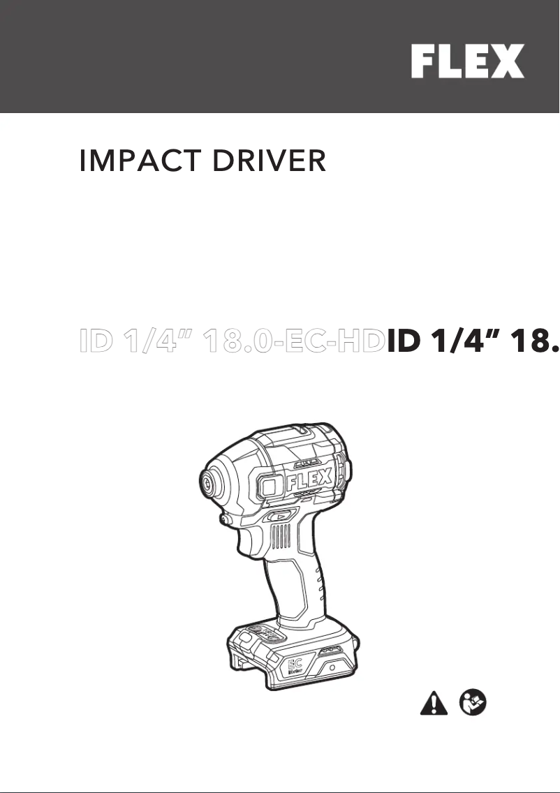 Image de la première page du manuel de l'appareil ID 1/4" 18.0-EC HD