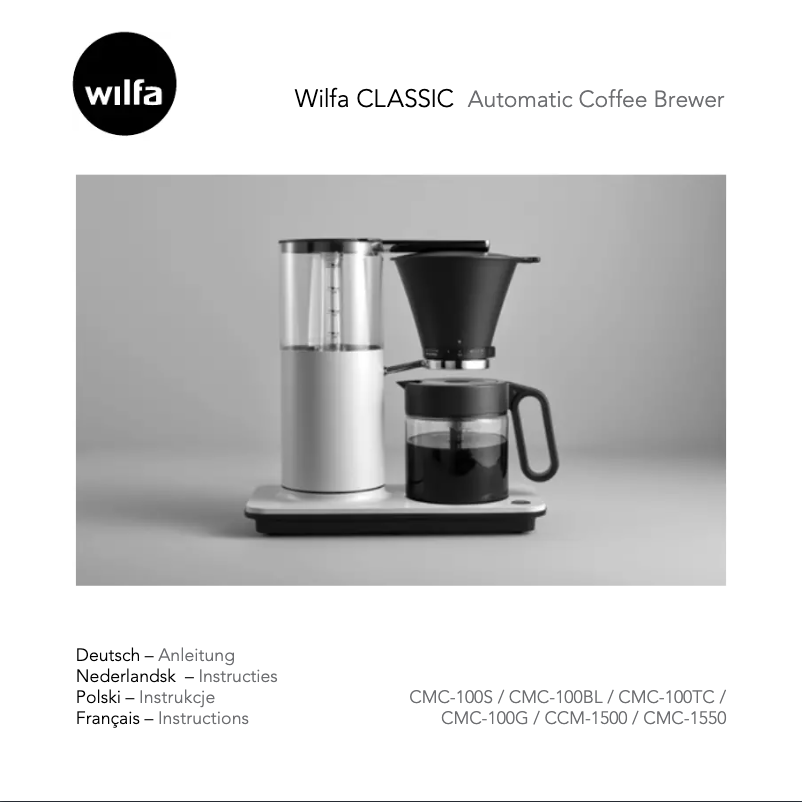 Page n°1 - Manuel utilisateur Wilfa Classic Copenhagen CMC-100G