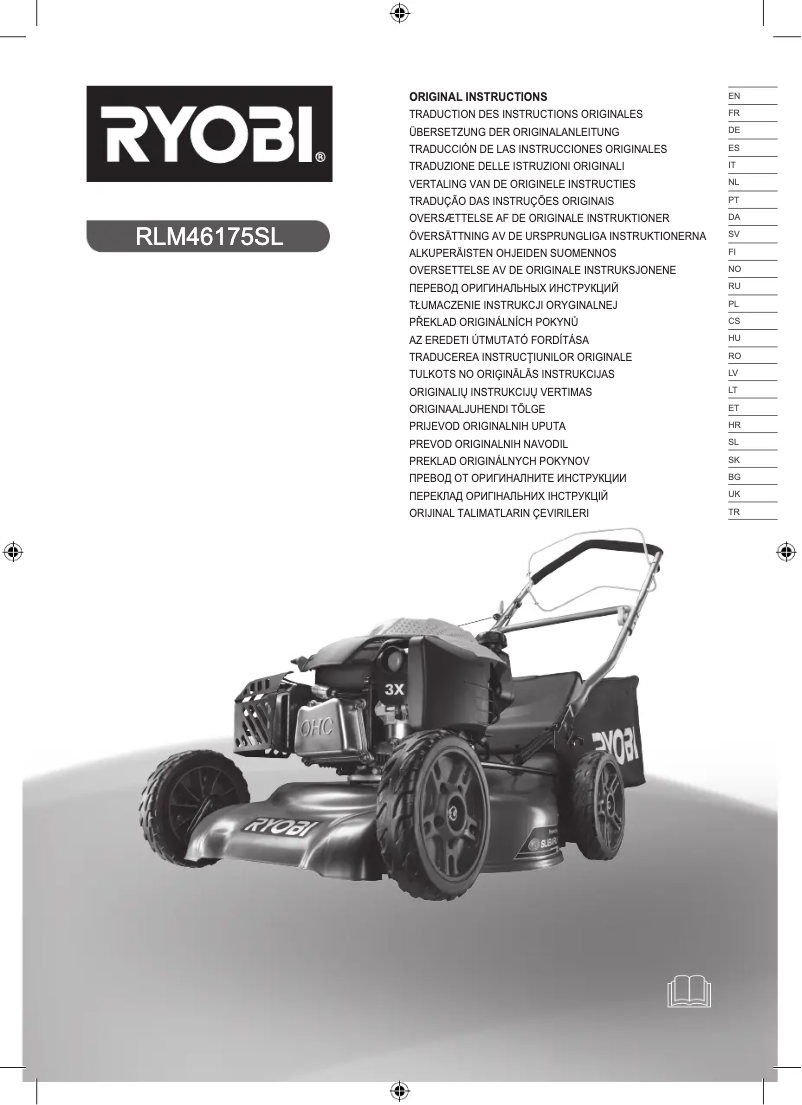 Page n°1 - Manuel utilisateur RYOBI RLM46175SL