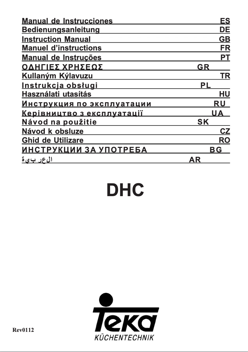 Page 1 de la notice Manuel utilisateur Teka DHC 90