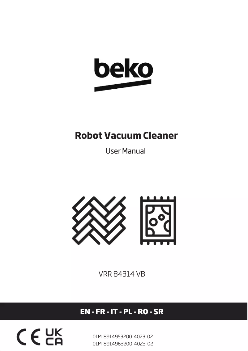 Page 1 de la notice Manuel utilisateur Beko VRR 84314 VB