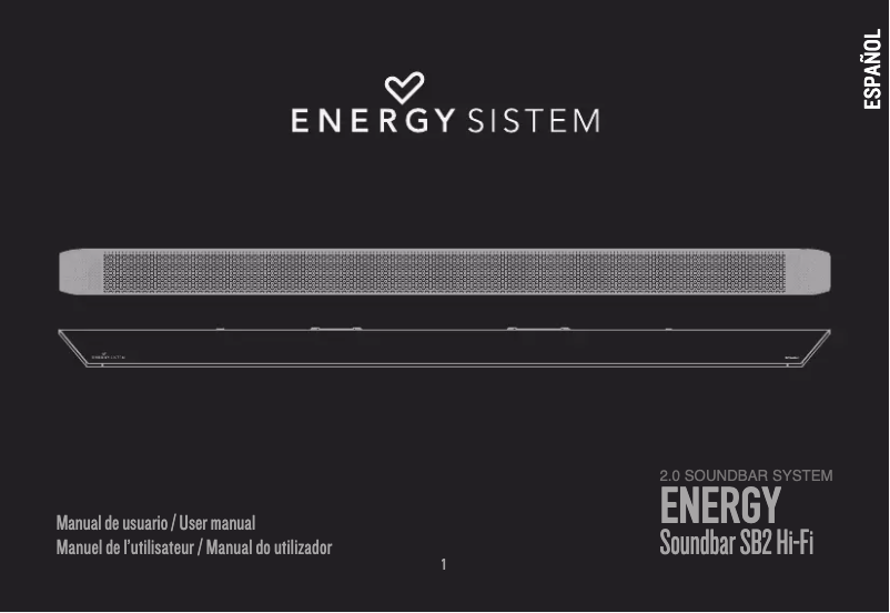 Page 1 de la notice Manuel utilisateur Energy Sistem SB2