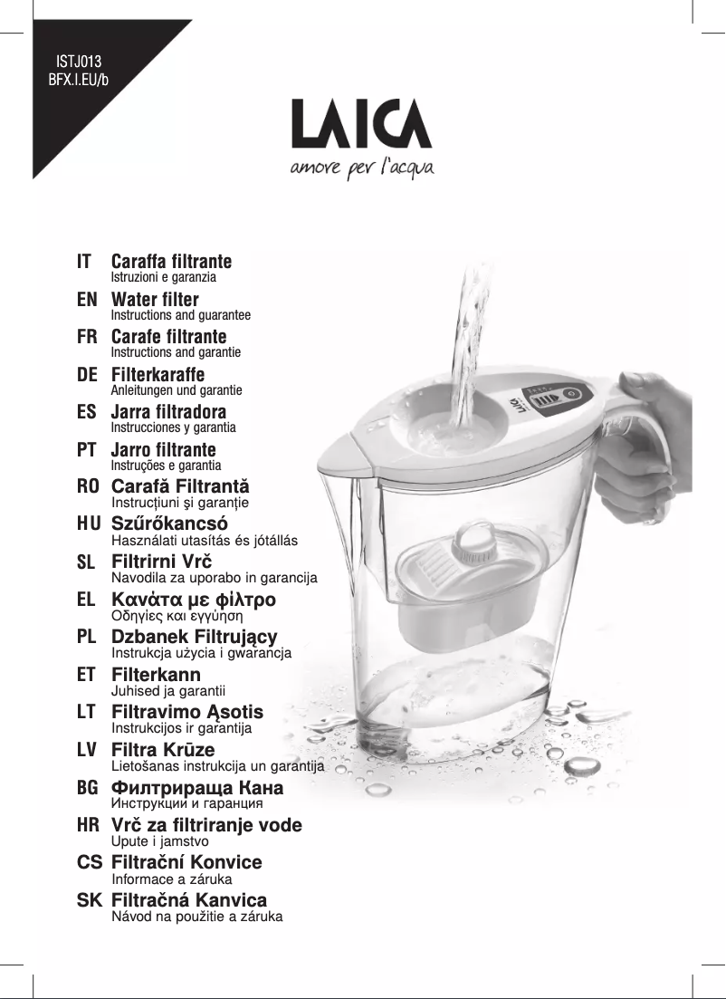 Page 1 de la notice Manuel utilisateur Laica J35-HB