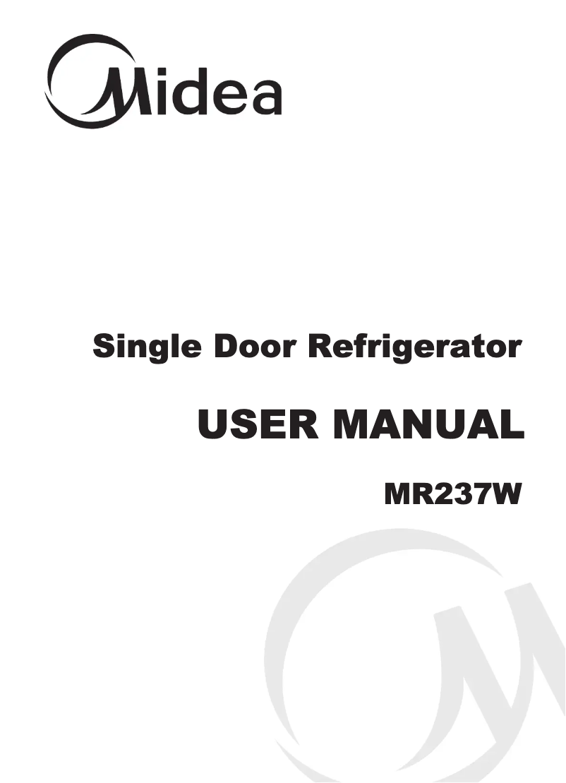 Page 1 de la notice Manuel utilisateur Midea MR237W