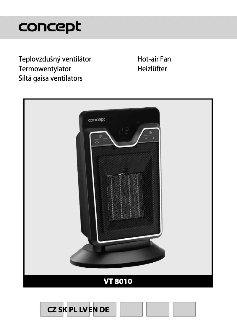 Página 1 del manual Manual de usuario Concept VT-8010