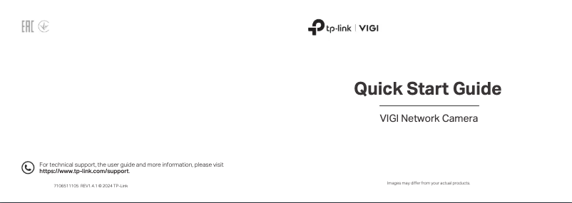 Page n°1 - Guide d'installation TP-Link VIGI C420I