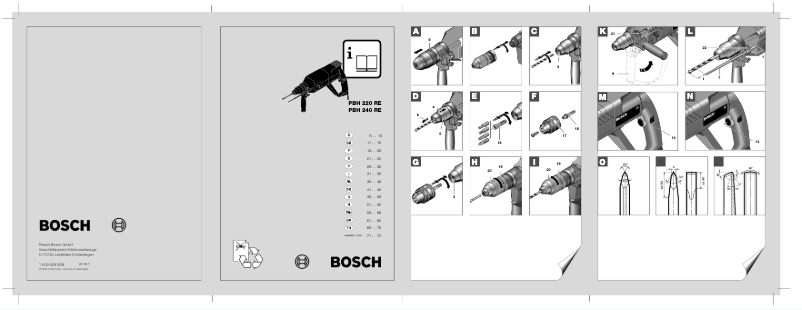 Página 1 del manual Manual de usuario Bosch PBH 240 RE