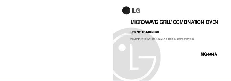 Page 1 de la notice Manuel utilisateur LG MG-604A