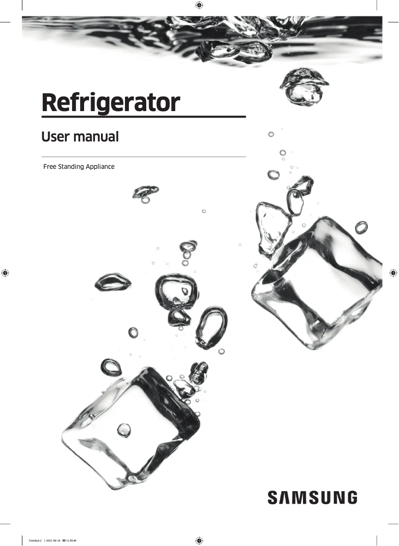 Image de la première page du manuel de l'appareil RF92A9223BK