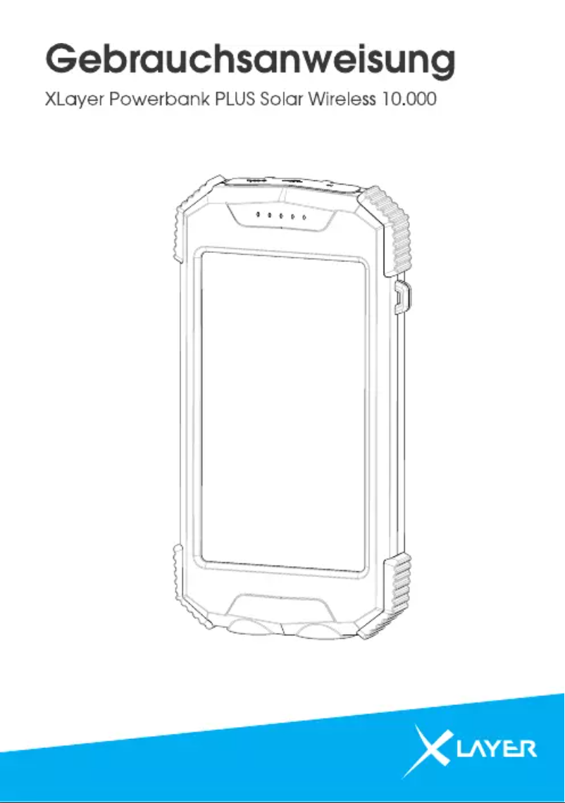 Image de la première page du manuel de l'appareil Powerbank Plus Solar Wireless 10.000