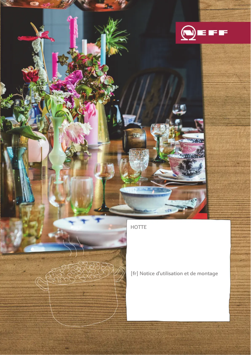 Page 1 de la notice Guide d'installation Neff D96IMW1G1