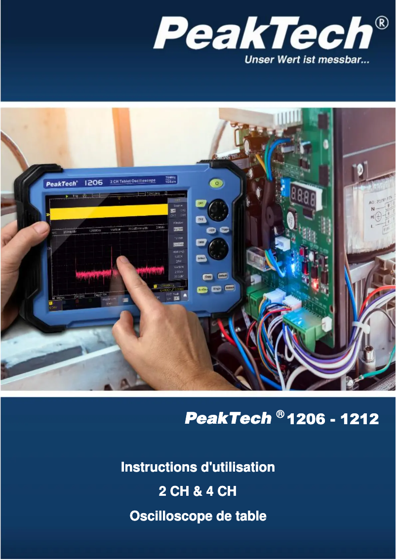 Page 1 de la notice Manuel utilisateur PeakTech 1211