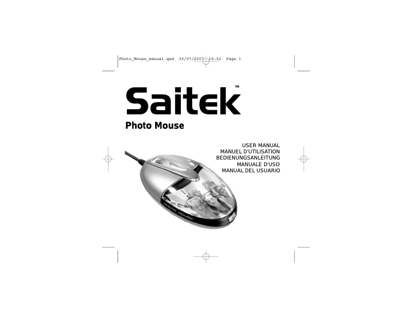 Image de la première page du manuel de l'appareil Photo Mouse