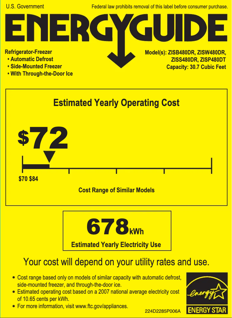 Imagen de la primera página del manual del dispositivo ZISB480DR