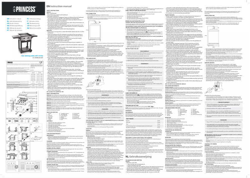 Page 1 de la notice Manuel utilisateur Princess 105055