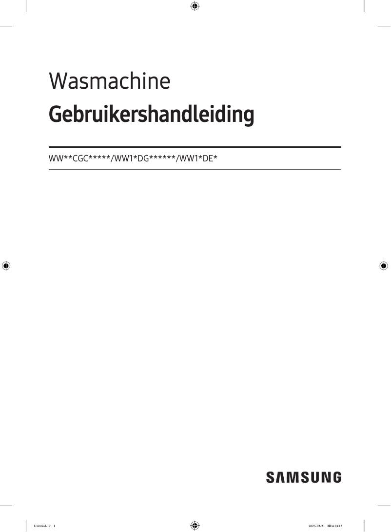 Image de la première page du manuel de l'appareil WW91CGC04ATH