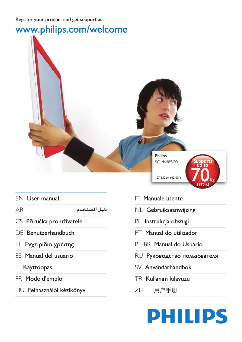 Page 1 de la notice Manuel utilisateur Philips SQM6485