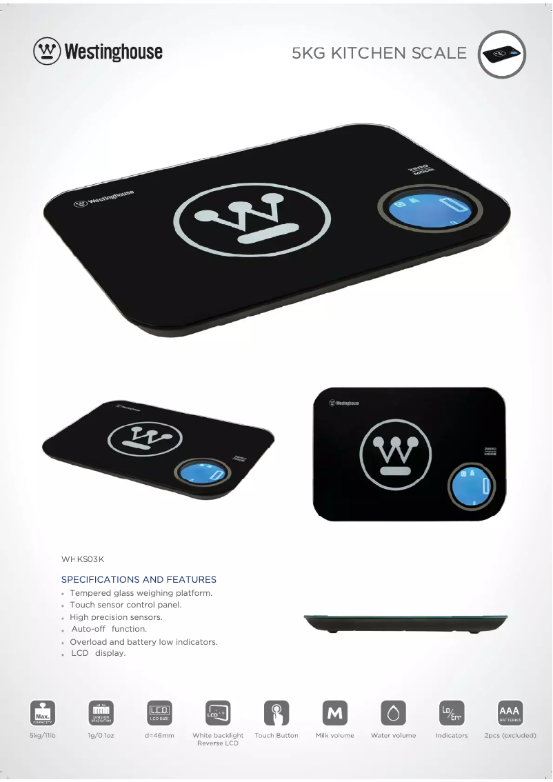 Image de la première page du manuel de l'appareil WHKS03K