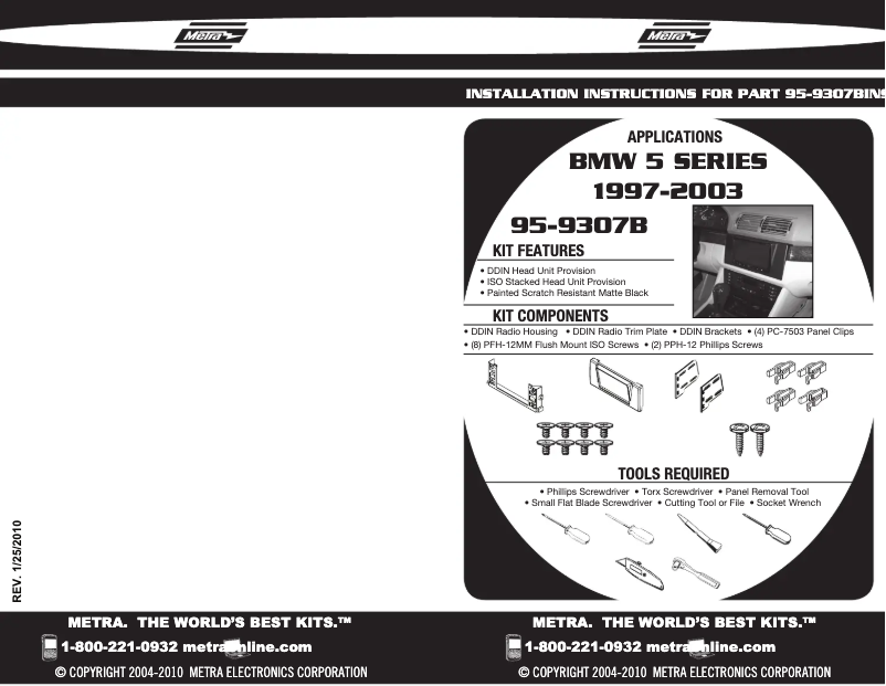 Image de la première page du manuel de l'appareil 95-9307B