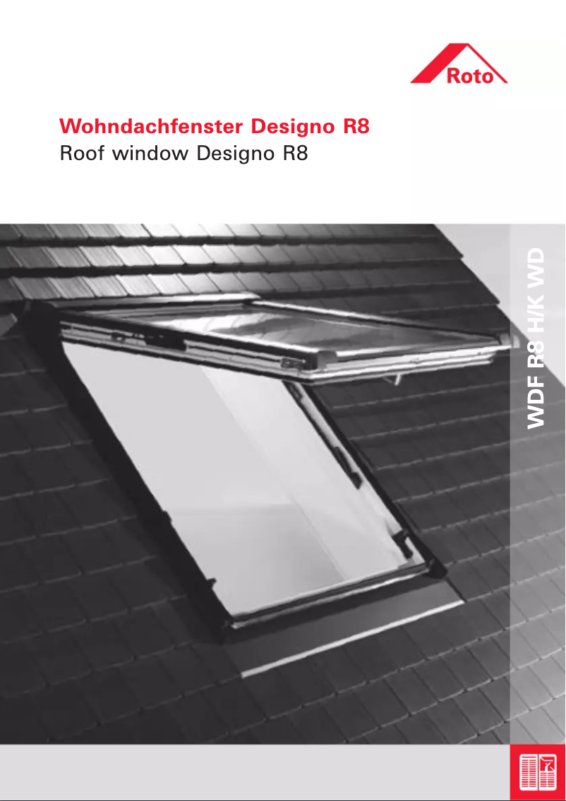 Page n°1 - Manuel utilisateur Roto Designo WDF R8 H/K WD