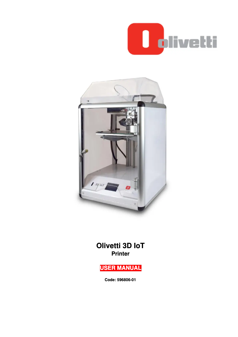 Image de la première page du manuel de l'appareil 3D IoT