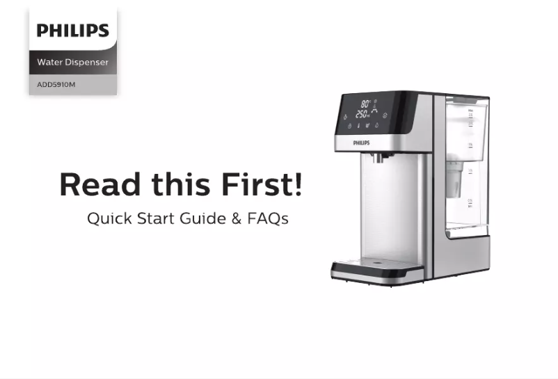 Image de la première page du manuel de l'appareil ADD5910M