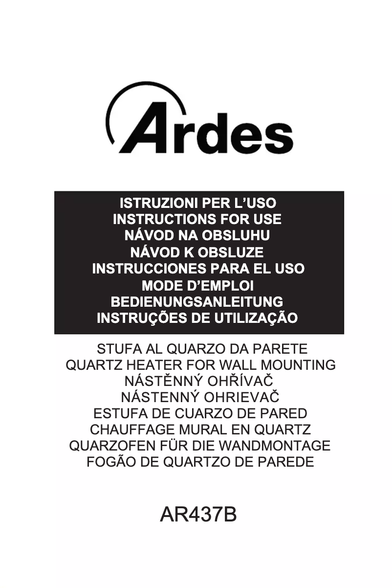 Page 1 de la notice Manuel utilisateur Ardes AR437B