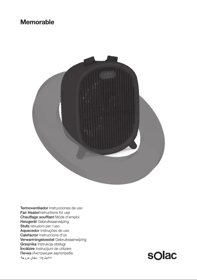 Page n°1 - Manuel utilisateur Solac Memorable TV8436