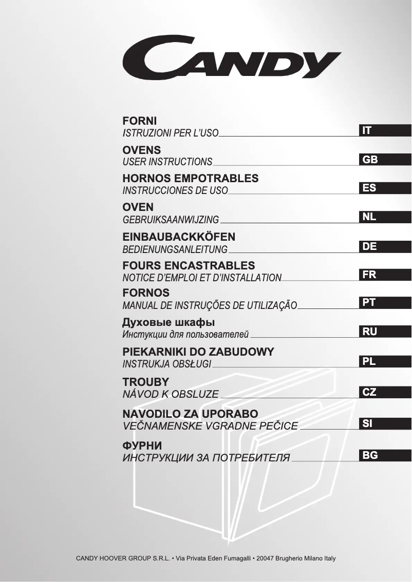 Page 1 de la notice Manuel utilisateur Candy FCS 65 W