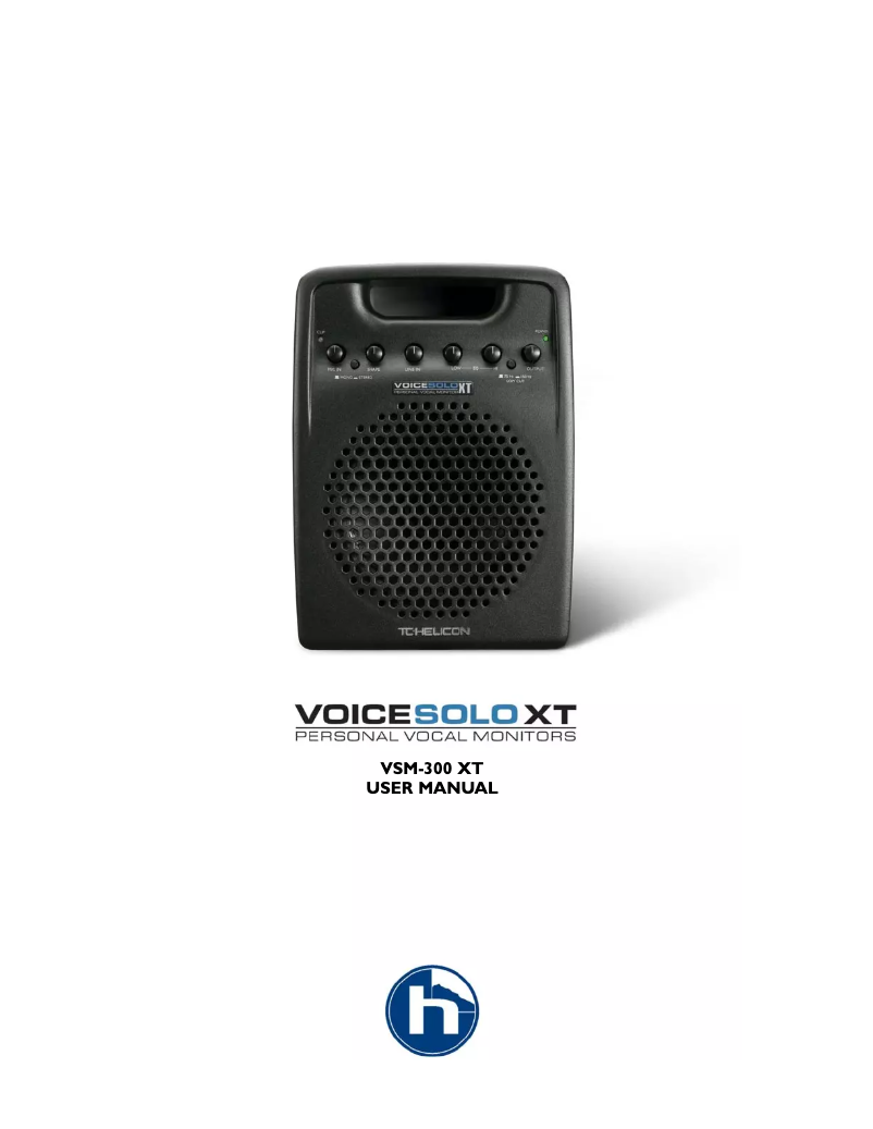 Image de la première page du manuel de l'appareil VoiceSolo VSM-300 XT