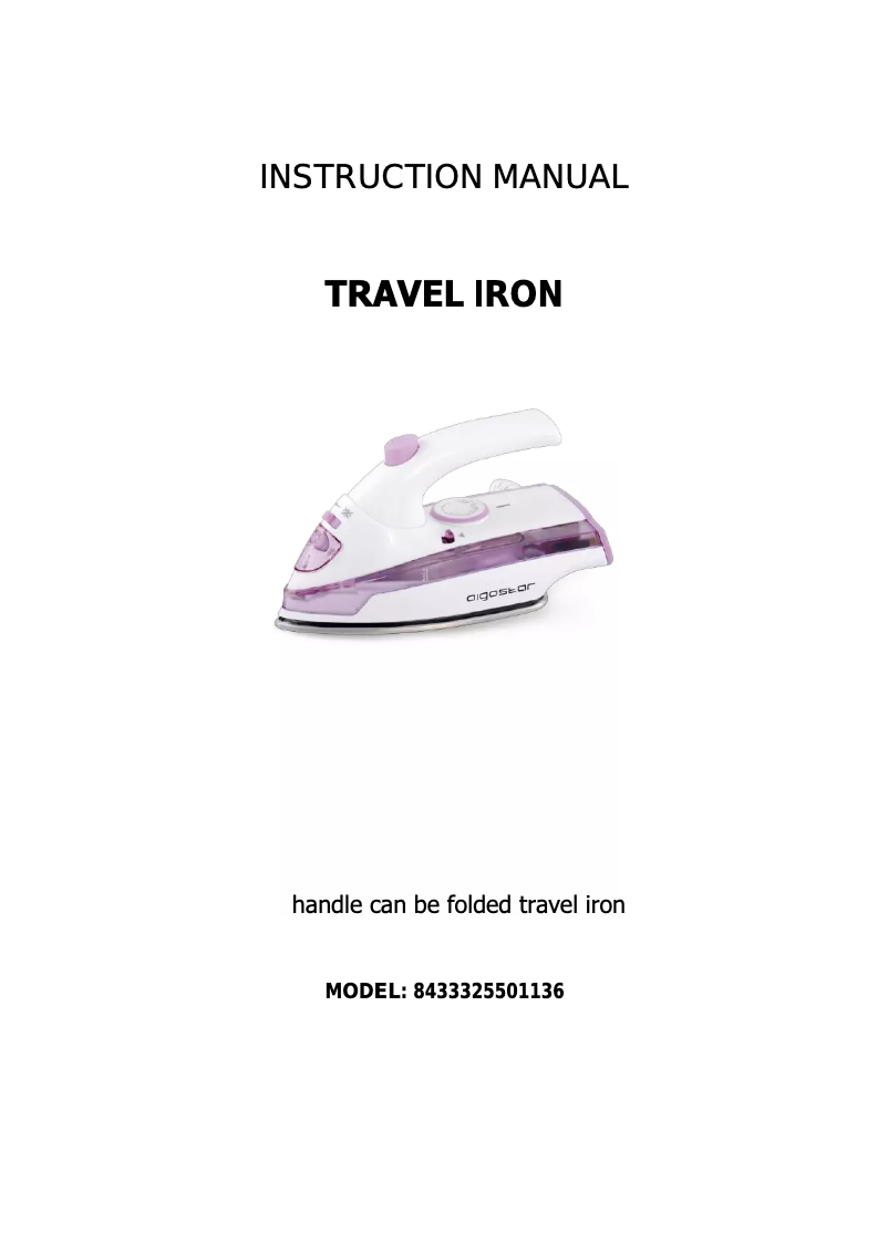 Page 1 de la notice Manuel utilisateur Aigostar 310000HHM