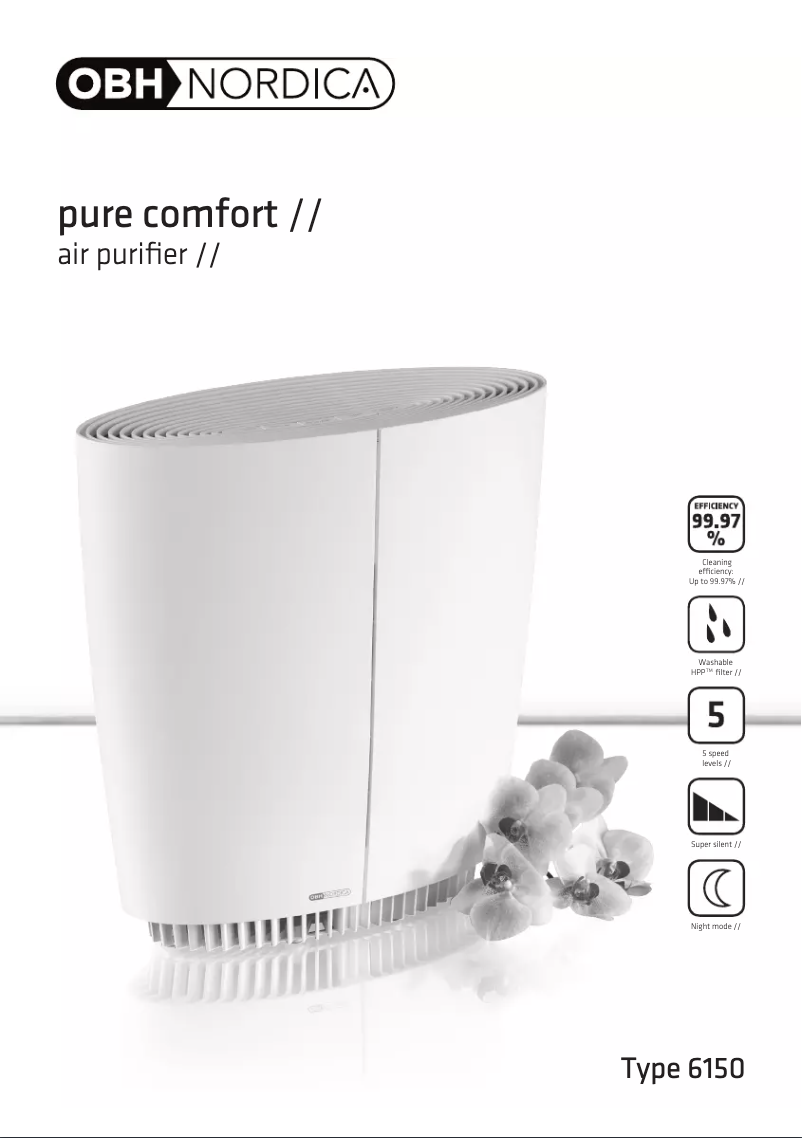 Image de la première page du manuel de l'appareil Pure Comfort 6150