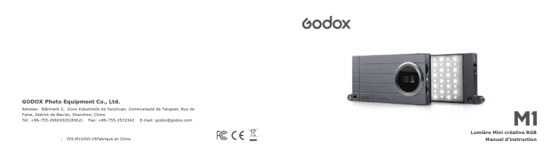 Image de la première page du manuel de l'appareil M1