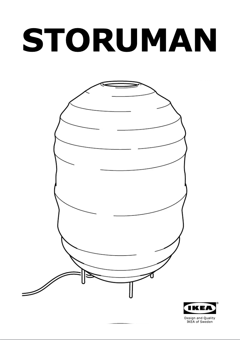 Page 1 de la notice Manuel utilisateur Ikea STORUMAN