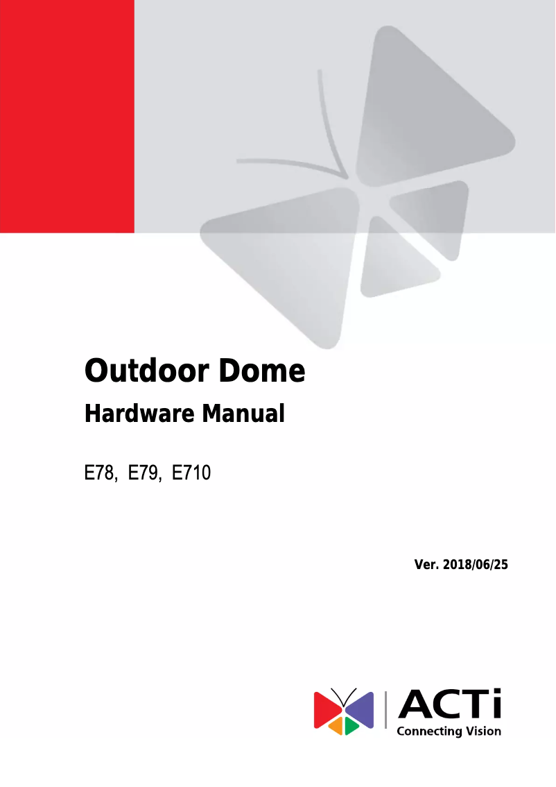 Image de la première page du manuel de l'appareil E79