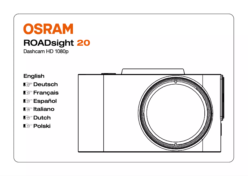 Page 1 de la notice Instructions / montage Osram ROADsight 20
