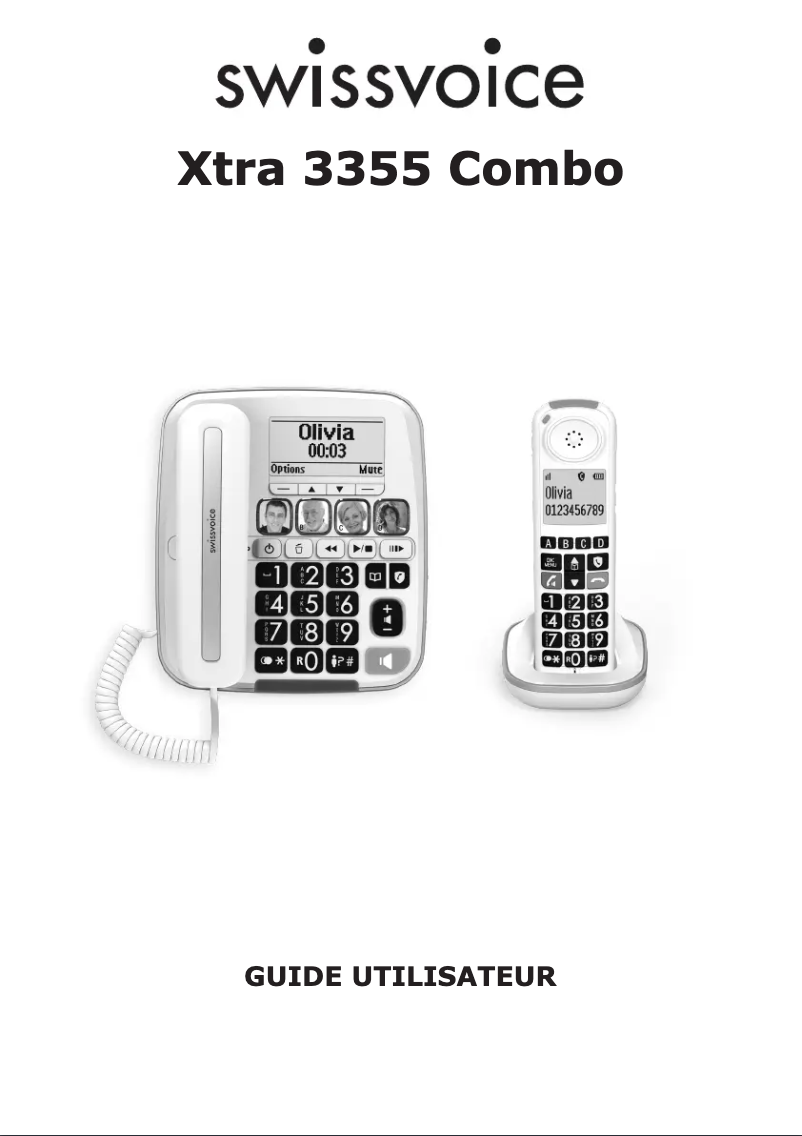 Image de la première page du manuel de l'appareil Xtra 3355 Combo