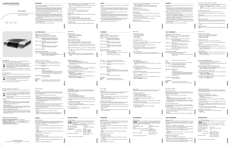 Página 1 del manual Manual de usuario Grundig Sonoclock 360L