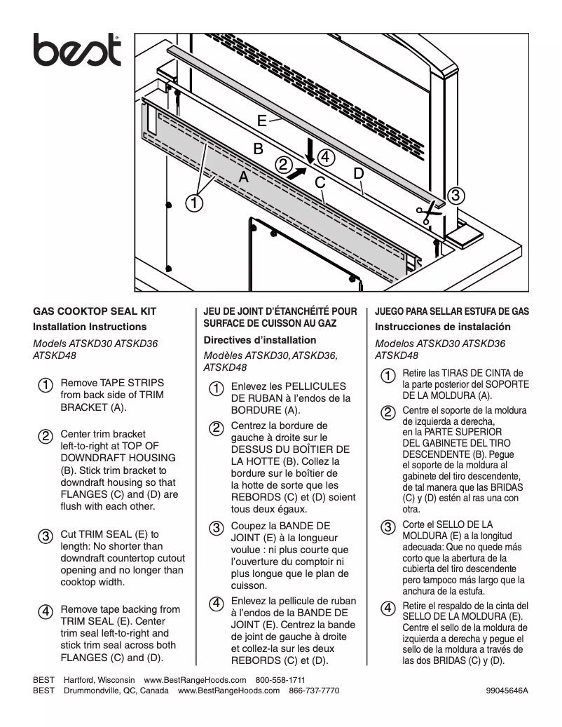 Image de la première page du manuel de l'appareil ATSKD48