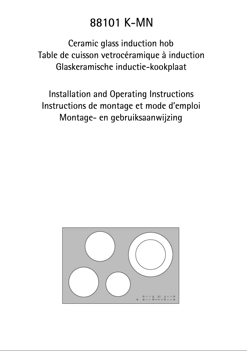Page n°1 - Manuel utilisateur AEG 88101K-MN