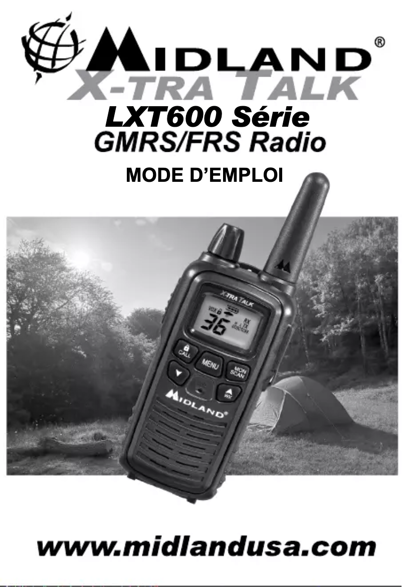 Page n°1 - Manuel utilisateur Midland LXT600VP4