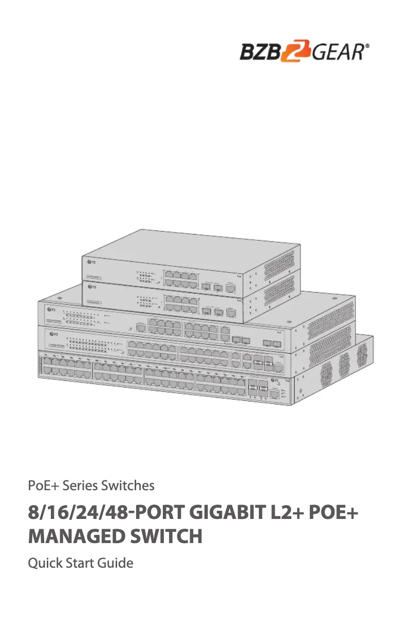 Page 1 de la notice Manuel utilisateur BZBGear BG-FS8260