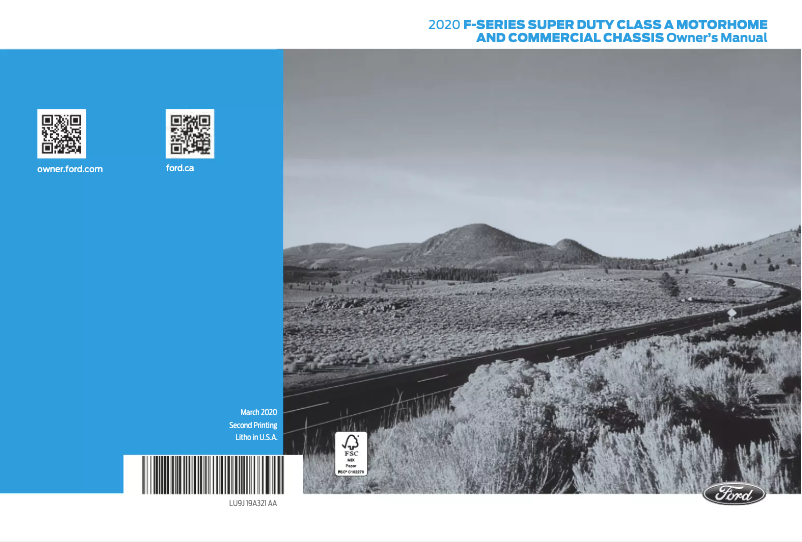 Page 1 de la notice Manuel utilisateur Ford F-59 Commercial Stripped Chassis (2020)