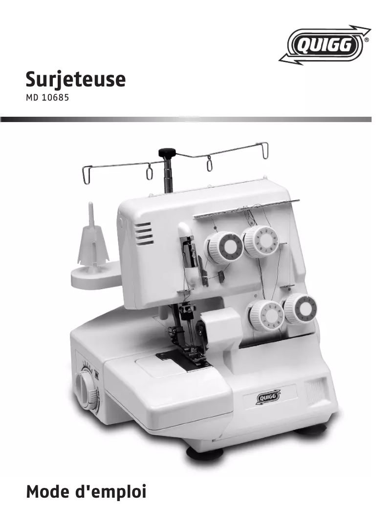 Page n°1 - Manuel utilisateur Quigg MD 10685