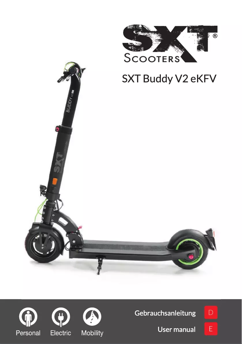 Image de la première page du manuel de l'appareil Buddy V2