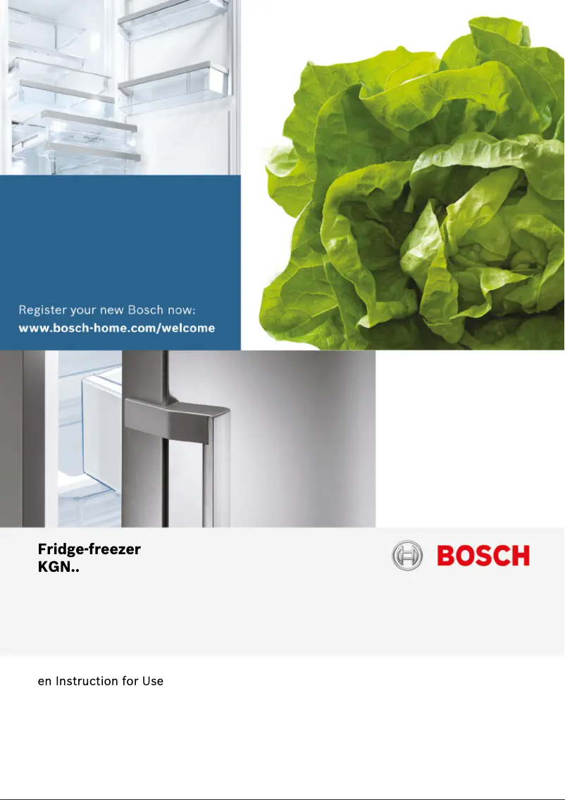 Page n°1 - Manuel utilisateur Bosch KGN39XI42