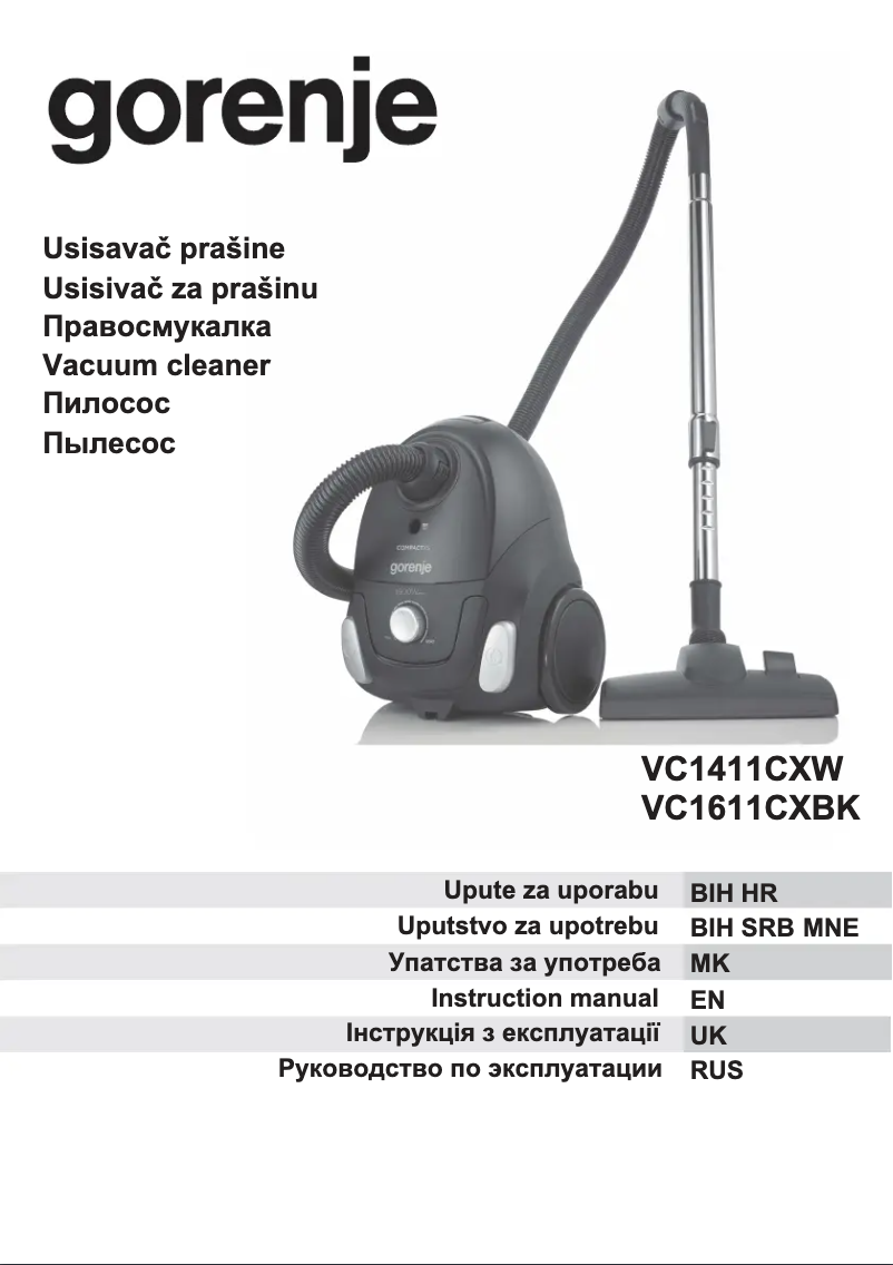 Image de la première page du manuel de l'appareil VC1411CXW